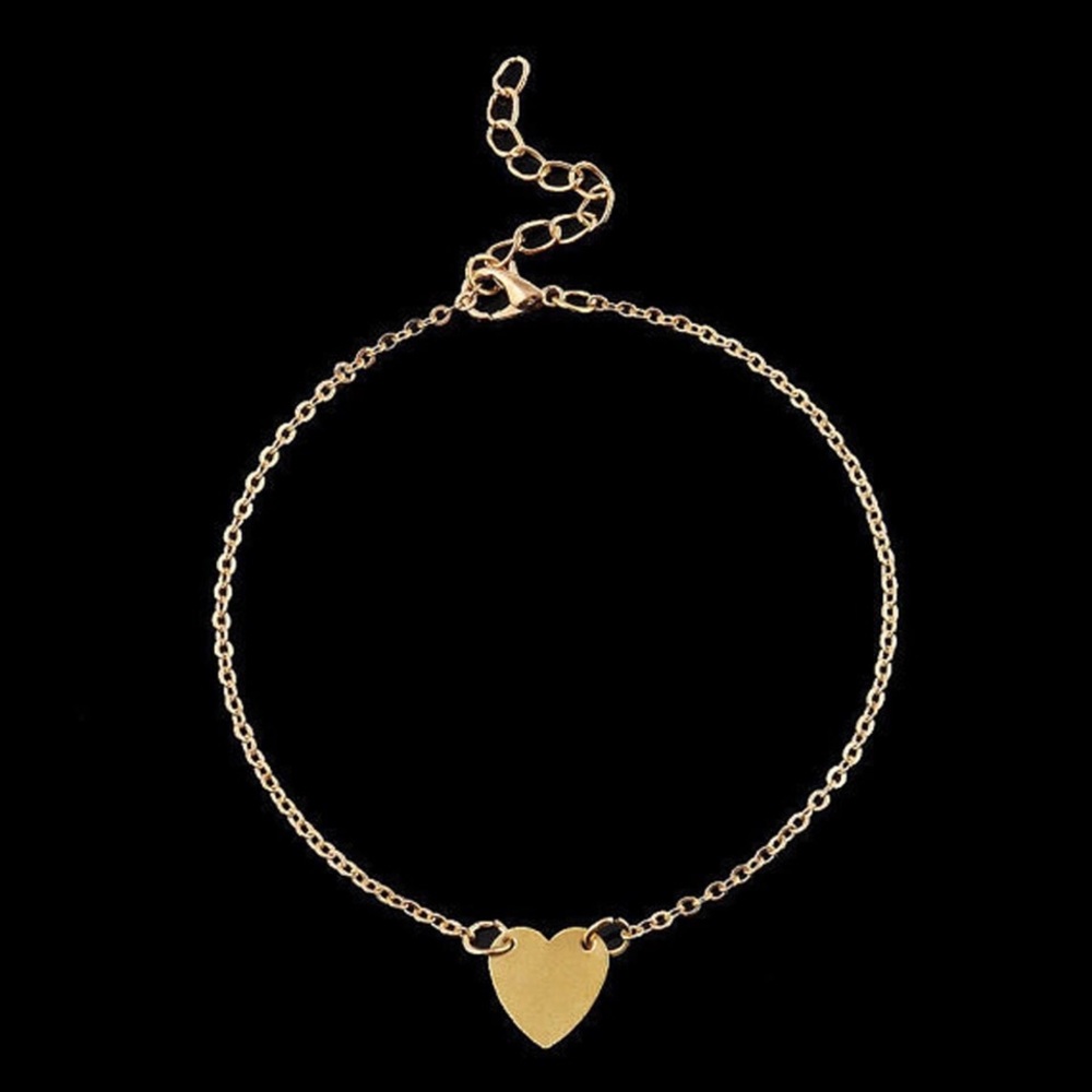 ☀️ Simple Gold Heart Bracelet ❤️